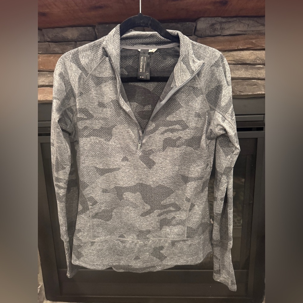 Mondetta Gray Camouflage Women’s Sweatshirt Sose Medium